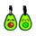 Foodiemals Avocado PVC-Kofferanhänger 2er-Set