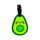 Foodiemals Avocado PVC-Kofferanhänger 2er-Set