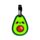 Foodiemals Avocado PVC-Kofferanhänger 2er-Set
