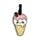 Foodiemals Eiscreme & Eis am Stiel PVC-Kofferanhänger 2er-Set