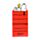 Peanuts Snoopy & Woodstock Figurativer Aufklappbarer Notizblock