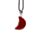 Mineralien Schmuck Heilender Edelstein-Anhänger in Mondform 1,5cm