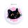 Lucky the Black Cat Katze Taschenspiegel