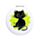 Lucky the Black Cat Katze Taschenspiegel