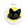 Lucky the Black Cat Katze Taschenspiegel