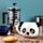 Adoramals Wild Wildtiere Pandakopf Keramikbecher