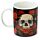 Skulls & Roses Totenkopf & Rosen Porzellanbecher