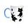 Lucky the Black Cat Katze Porzellanbecher