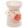 Keramik Duftlampe mit Blume Creme Gefleckt