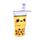 Foodiemals Boba the Bubble Tea Pop-Up Canvas-Federmappe
