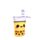 Foodiemals Boba the Bubble Tea Pop-Up Canvas-Federmappe