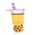 Foodiemals Boba the Bubble Tea Pop-Up Canvas-Federmappe