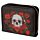 Skulls & Roses Totenkopf & Rosen Portemonnaie mit Reißverschluss