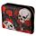 Skulls & Roses Totenkopf & Rosen Portemonnaie mit Reißverschluss