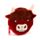Highland Coo Kuh Portemonnaie