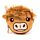 Highland Coo Kuh Portemonnaie