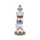 Strand-Souvenir - Leuchtturm Figur mit weißen Fischen
