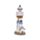 Strand-Souvenir - Leuchtturm Figur mit weißen Fischen