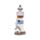 Strand-Souvenir - Leuchtturm Figur mit weißen Fischen