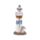 Strand-Souvenir - Leuchtturm Figur mit weißen Fischen