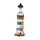 Strand-Souvenir - Leuchtturm Figur mit Muscheln und LED-Licht