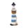 Strand-Souvenir - Leuchtturm Figur mit Muscheln und LED-Licht