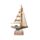 Strand-Souvenir - Segelschiff mit Muscheln und LED-Licht
