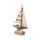 Strand-Souvenir - Segelschiff mit Muscheln und LED-Licht