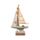 Strand-Souvenir - Segelschiff mit Muscheln und LED-Licht