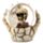 Totenkopf Schneekugel in Skeletthand