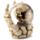 Totenkopf Schneekugel in Skeletthand
