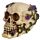 Skull and Bones Totenkopf mit lila Rosen