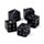 Schwarze Totenkopf Würfel - 5er Pack
