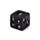 Schwarze Totenkopf Würfel - 5er Pack