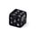 Schwarze Totenkopf Würfel - 5er Pack