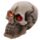 Gruseliger Totenkopf Rote Edelstein-Augen