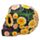 Day of the Dead Tag der Toten Totenkopf mit Blumenmotiv