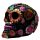 Day of the Dead Tag der Toten Totenkopf  Metallisches Blumenmotiv
