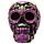 Day of the Dead Tag der Toten Totenkopf  Metallisches Blumenmotiv