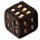Skulls and Roses 2-er Set Schwarz und Gold Totenkopf Würfel