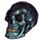 Kleiner schillernder Totenkopf