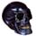Kleiner schillernder Totenkopf