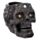 Silber perlenbesetzer Totenkopf Teelichthalter 