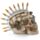Steam Punk Totenkopf mit Bullet Mohican