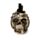 Steampunk Totenkopf mit Zahnrädern und Federn