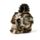 Steampunk Totenkopf mit Zahnrädern und Federn