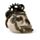 Steampunk Totenkopf mit Zahnrädern und Federn