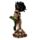 Totenkopf Hand hält schwarze Rose Ornament
