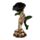 Totenkopf Hand hält schwarze Rose Ornament