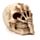 Gruseliger Totenkopf mit Skelettklauenhand Ornament
